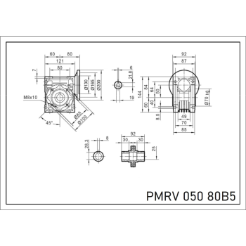 Reduktor PM 050 1/15 80 B5